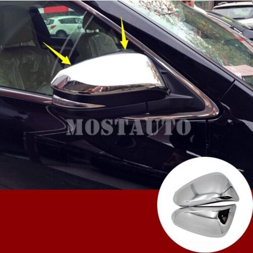 For Toyota Fortuner ABS Side Rearview Mirror Trim Cover 2016-2018 2pcs Car Accessories Interior Car Decor Car Trim