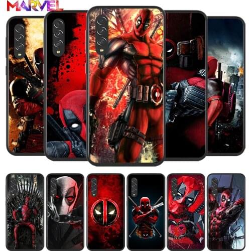 Deadpool Hero Marvel for Samsung Galaxy A90 A80 A70 A60 A50 A40 A30 A20 A2Core A10 Silicone Soft Black Phone Case Cover