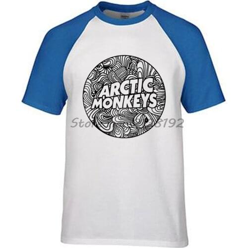 ARCTIC MONKEYS t shirt male top tees BLACK OSCILLOSCOPE INDIE ROCK THE STROKES men raglan T-SHIRT
