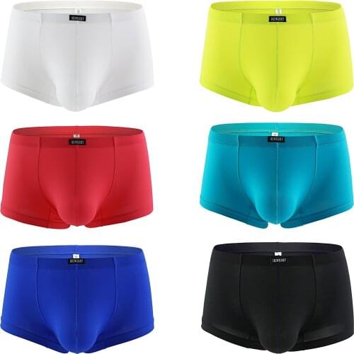 IKingsky Mens Bluge Boxer U-Hance Pouch Mens Stretch Trunk Underwear