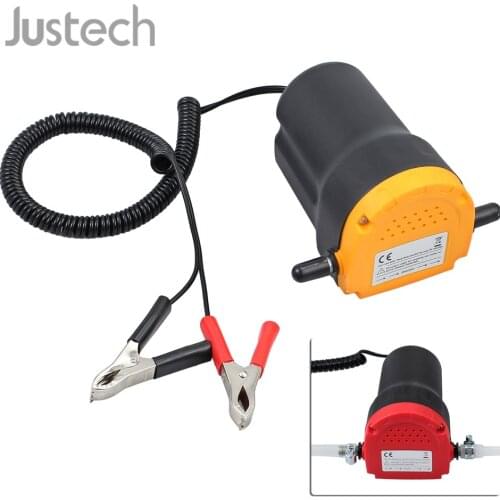 Justech Oil Diesel Extractor Suction Pump Transfer Fluid For Jet Ski Motorcycle Generator 12V 60W Heavy-duty Oil Extraction Pump