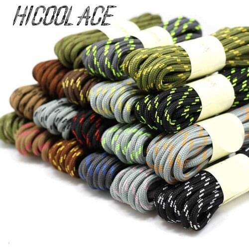 2020 Bestselling 39"-62" Outdoor Hiking Shoelaces Round Tooling Shoelaces Dots Boot Laces for Boot and Hiking Shoes
