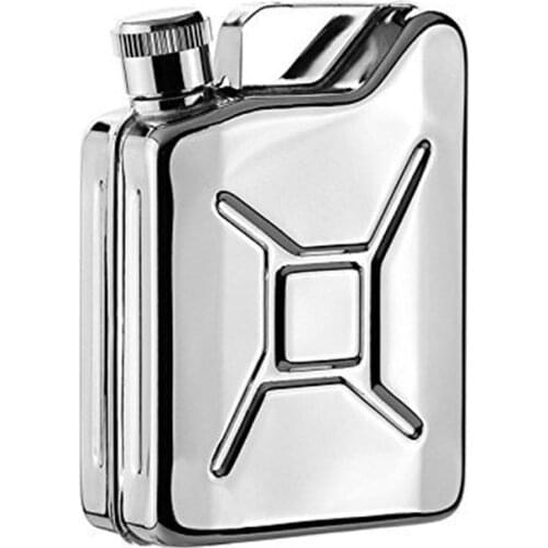 New hot sale 5 ounce Creative Stainless steel Drums Whisky hip flask Oil bucket Moscow Vodka flagon