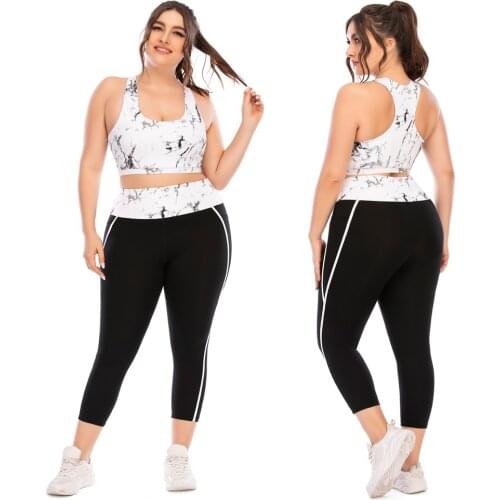 New Women Yoga Suit Sportswear Tracksuit Sportsuits Plus Size For Female Gym Sport Running Sets Big Large Tacking Wear