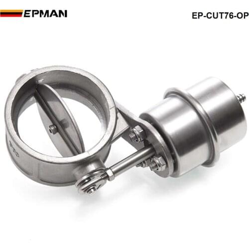 NEW vacuum Activated Exhaust Cutout 3'' 76MM Open Style Pressure: about 1 BAR For BMW e39 EP-CUT76-OP