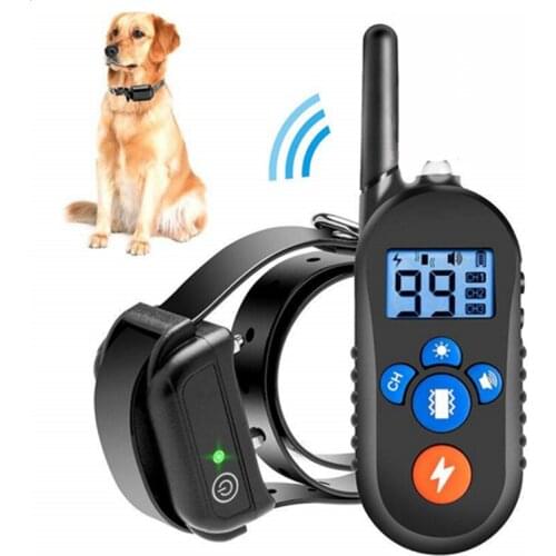 800m Dog Training Collar Pet Electric Remote Control Collar Waterproof Rechargeable Dog Training Tool with LCD Display 40%OFF