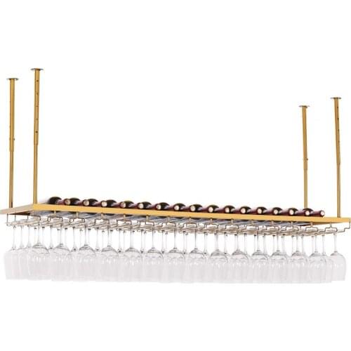 Gold Red Wine Glass Stand Upside Down Bar Red Wine Stand Tall Glass Stand Bar Counter Hanging Glass Stand Wine Stand