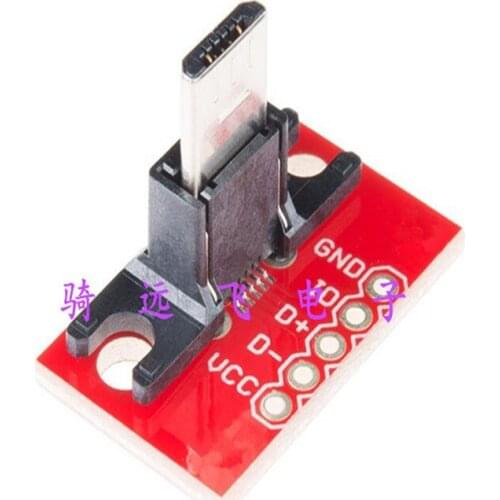 USB MicroB Plug Breakout MicroB 5pin-2.0 USB adapter board