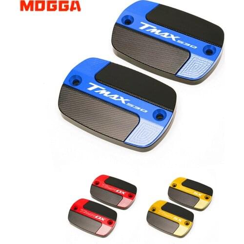 With Logo For YAMAHA T-Max Tmax 530 DX SX Tmax530 T-max530 2012-2020 New Motorbike Brake Fluid Fuel Reservoir Oil Tank Cap Cover