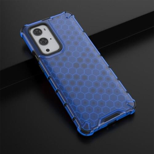 Honeycomb Style TPU Frame Bumper Fundas Shockproof Coque Cover for One Plus OnePlus9 OnePlus 9 Pro 9Pro OnePlus9pro Case Shell