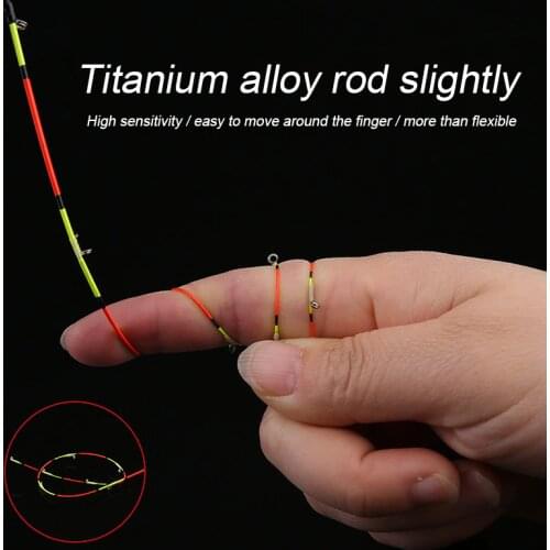 Thousand Fishing Raft Rod LED Luminous Rod Slightly All Titanium Alloy Semi Titanium Fishing Support HA