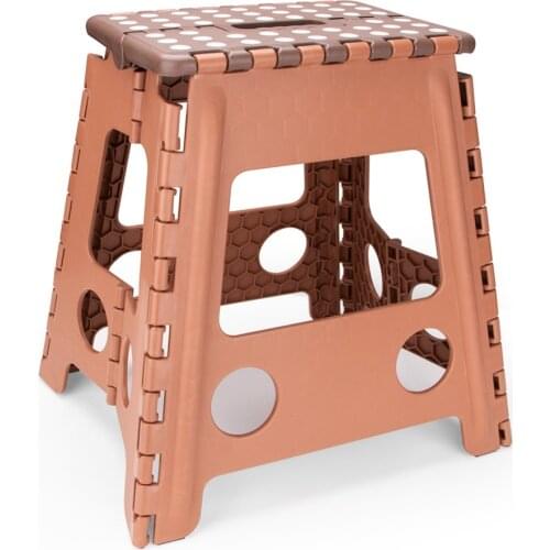 Living Plastic Folding Step Stool 15 inch Height Premium Foldable Stool for Kids & Adults Kitchen Garden Bathroom Stepping Stool