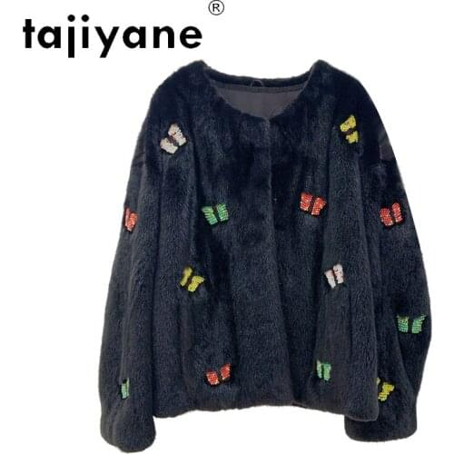 Winter Women Coats 2021 Real Fur Coat Woman Natural Mink Fur Jakcets Womens Clothes Luxury Mulheres Casacos TN508