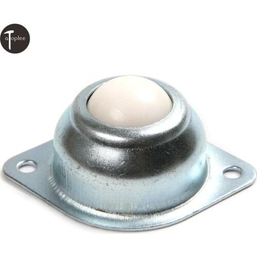 1Pcs Silver 25.4mm Diameter Carbon Steel Nylon Ball Transfer 25KG Bearing Conveyor Unit Roller Wheels Rolling Tool