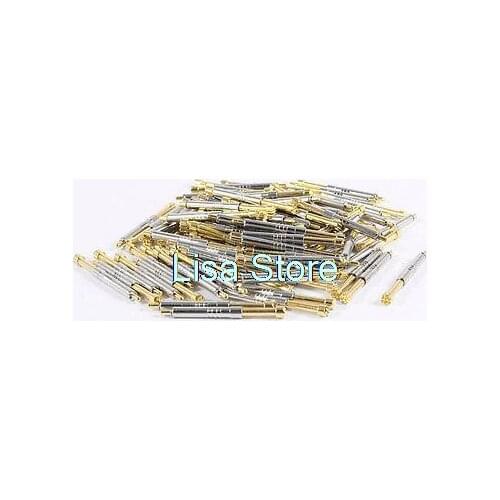 100 Pcs 3.5mm x 38mm Serrated Point Tip Spring Test Probes Pins PH-5H