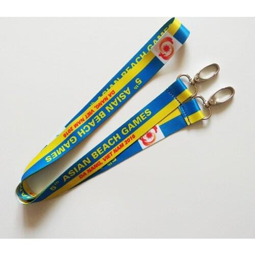 250pcs/lot custom lanyard with your brand logo heat transfer print for party /id badge holder for attend show with free shipping