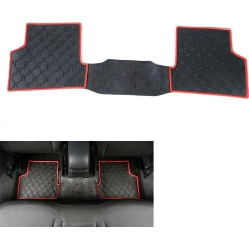 3pcs/set Cargo Carpet Rubber Slush Front +rear Car Floor Mats Floor Liner Kit Protector For Jeep Renegade 2015 2016 Car Styling