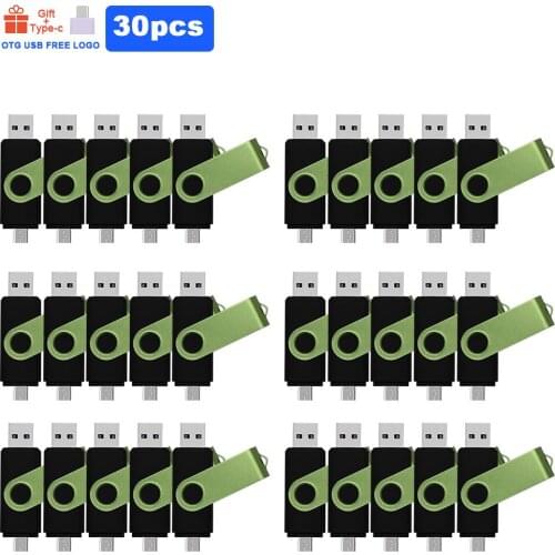 30pcs/lot Personalize logo OTG usb flash drives 128gb usb stick pen drive pendrive USB2.0 4gb 8g 16gb 32gb 64gb For photography