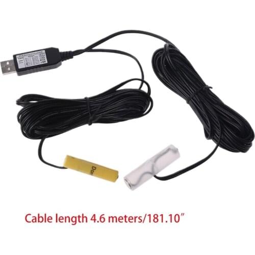 5V USB Mains Convert to 4.5V AA + AAA Battery Eliminator Replacement 3pcs 1.5V LR6 LR03 Battery Power Supply Cable 4.6m for E56B