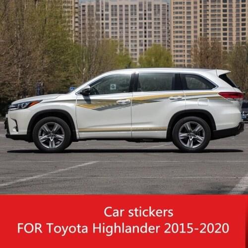 Car stickers FOR Toyota Highlander 2015-2020 Body Appearance Fashion Sports Decorative Decal