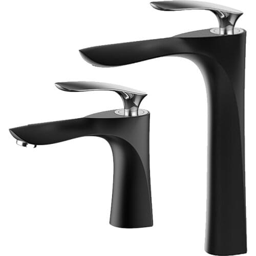 BAKALA New Design Brass Chrome Black Whte Golden Shite Single Handle Bathroom Sink Faucet Mixer Tap Basin Faucet BR-2018A20