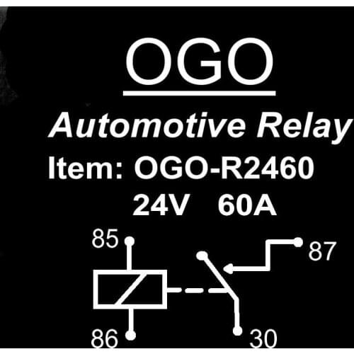OGO Branded Automotive Relay 24V 60A