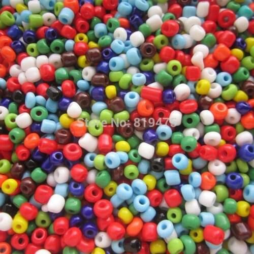 Candy colors 4mm 200pcs/lot crystal Czech Glass Seed beads Mix color For jewelry making DIY blue color