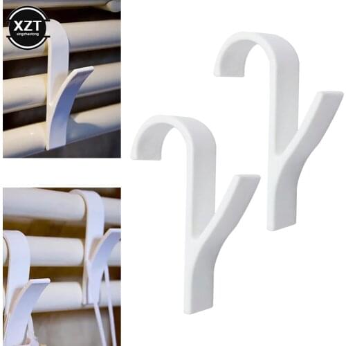 Household Plegable Scarf Hanger White High Quality Hanger For Heated Towel Radiator Rail Bath Hook Holder Clothes Hanger