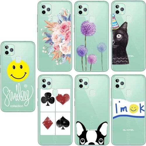 For Oukitel C22 Case 5.86" Soft Ultra Thin TPU Clear Back Covers For Oukitel C 22 OukitelC22 Bag Coque for Oukitel C21 fundas