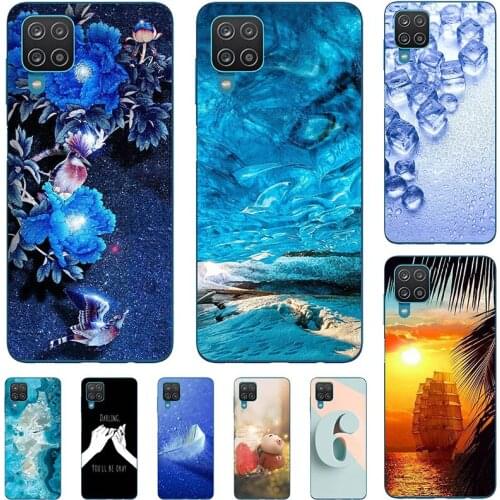 For Samsung Galaxy A12 A125F A11 Cover For Samsung Galaxy F62 E625F Fashion Cool Cartoon Flower Capa Soft Silicone TPU Case