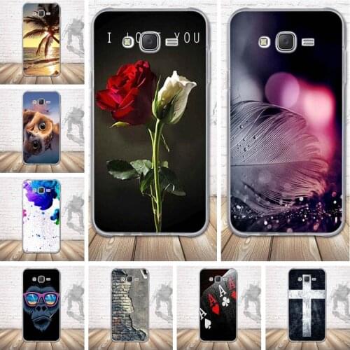 Case For Samsung Galaxy J7 2015 TPU Soft Silicon Back Cover Phone Case for Samsung J7 J700H J700F Luxury Relief Printing Case