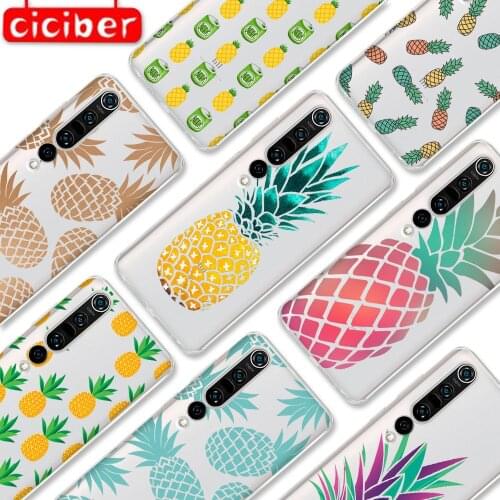 Fruit Pineapple Case For Xiaomi MI Note 11 10 9 T Pro Lite Poco M3 X3 F3 Redmi Note 10 8T 9T 9 8 7 Pro Soft TPU Phone Back Funda