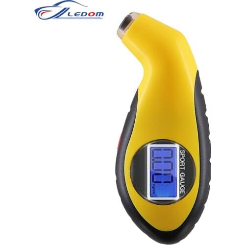 Digital Tyre Air Pressure Gauge Meter LCD Electronic Car Tire Manometer Barometers Tester Tool For Car Motorcycle Security Alarm