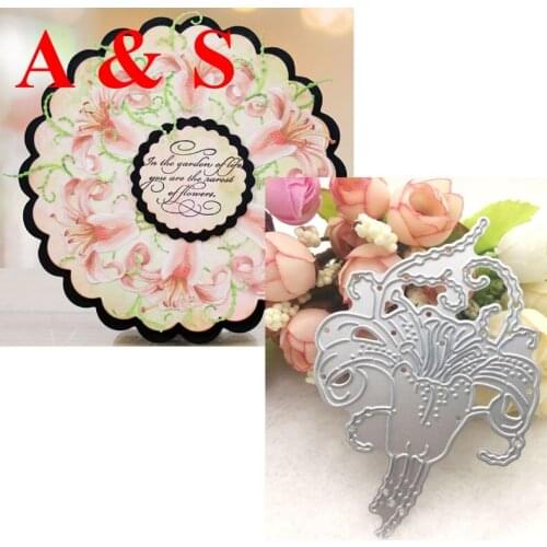 D05 METAL CUTTING DIES Lily Scrapbook card invitation paper craft party decor embossing stencil cutter