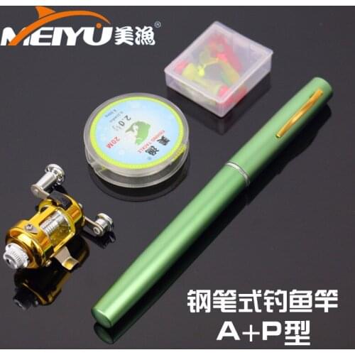 EMMROD Pen Fishing Rod 1M Mini Portable Rod Kit Pen Fishing Rod Pen Rod A + P Type Free Shipping