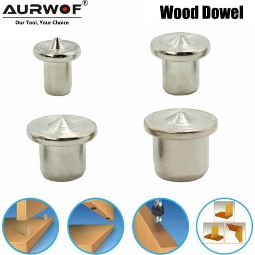 LAVIE 4pcs Woodworking Log Locator Dowel Furniture Positioning Tools Tenon Top Logs Wooden Pin Center Punch Accessories DB05005