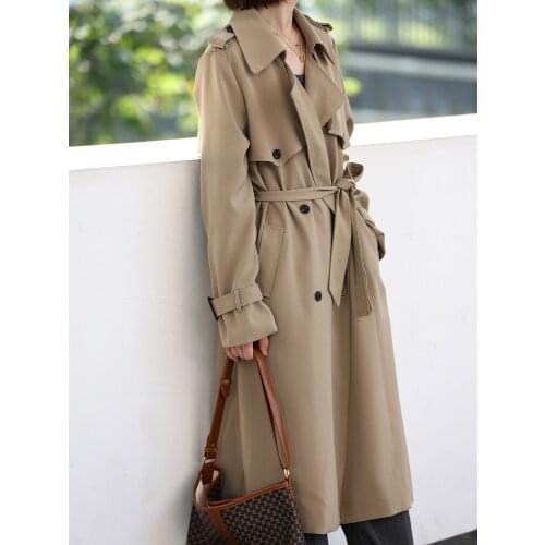 Женские двубортные тренчи MEIY WORKSHOP China At AliExpress