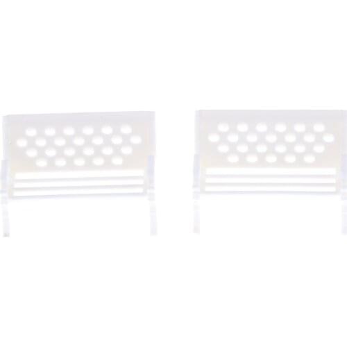 2pcs Mini Resin Stool Chair Bench Withe Dolls House Miniature Garden Furniture Toys Accessories For Home Decor Gift Craft new