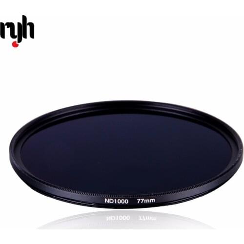 NEW 67 72 77 82mm Neutral Density Nd1000 Nd 1000 Optical Glass Lens Filter For Canon Nikon Sony Pentax Olympus Camera Lenses