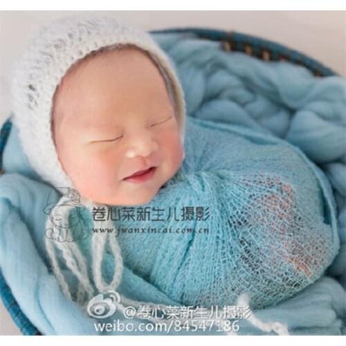 Newborn Rayon Stretch Wrap Photography Prop Baby Posing Backdrop Blanket Newborn Photo Prop