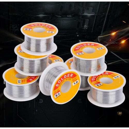100g 0.5/0.6/0.8/1.0/1.2/1.5/2.0mm Flux Rosin Core Solder Welding Tin Wire Reel Solder Tin Wire Portable Practical Tin Wire