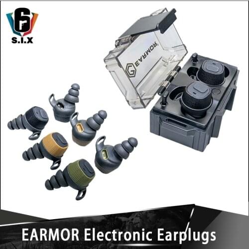 OPSMEN Earmor NEW ITEM Tactical Communication Pickup Noise Reduction headphones earplugs M20 Beta Electronic Earplug Black