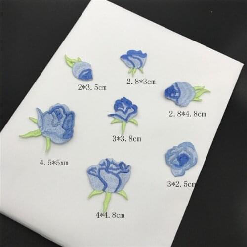 Wholesale 10pcs Embroidered Sewing On Patch Iron-On Patch Stickers For Clothes Sewing Fabric Applique Supplies YH103