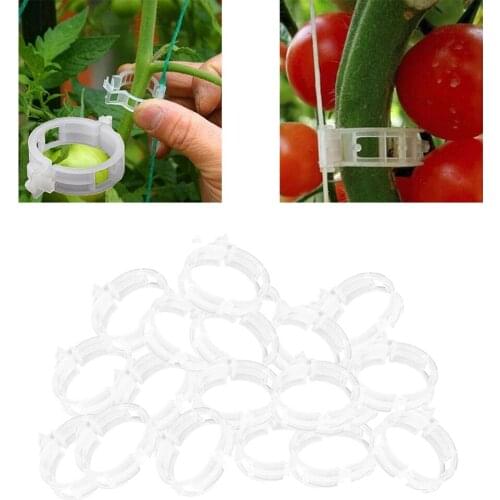 200x Plastic Plant Support Garden Clips Cucumber Vines Clips Twine Clips