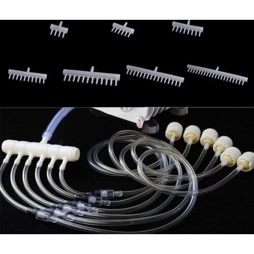 Plastic Aquarium Air Valve 4 6 8 10 12 16 20 Way Aquarium Fish Tank Air Flow Splitter Control Lever Valve Dropshipping