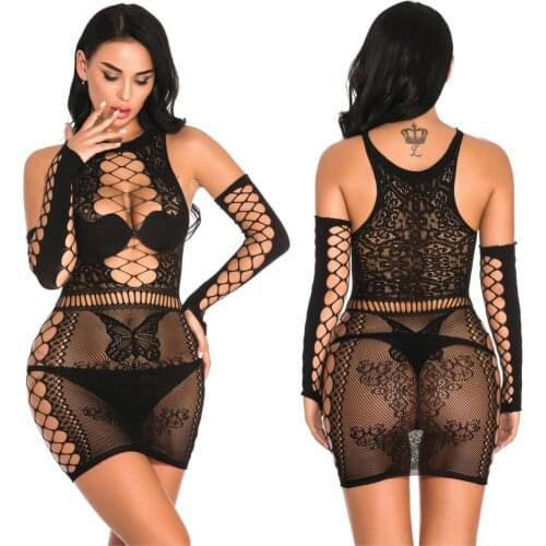 Sexy lingerie sexy underwear butterfly sleeve dress tight hip dress porno net sex costumes women intimates slips nightgown