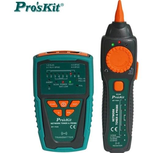 ProsKit MT-7028 Network Toner Probe Kit Audio Network Check Line Tester Tracker Networking, Datacom, Audio TV Cable