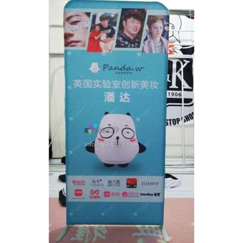80X200cm No Wrinkle Polyester Tension Fabric Vertical Display Stand Banner