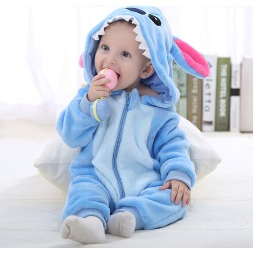 Spring Autumn Baby Clothes Flannel Baby Boys Clothes Cartoon Animal Jumpsuits Infant Girls Rompers Baby Clothing Baby Costumes