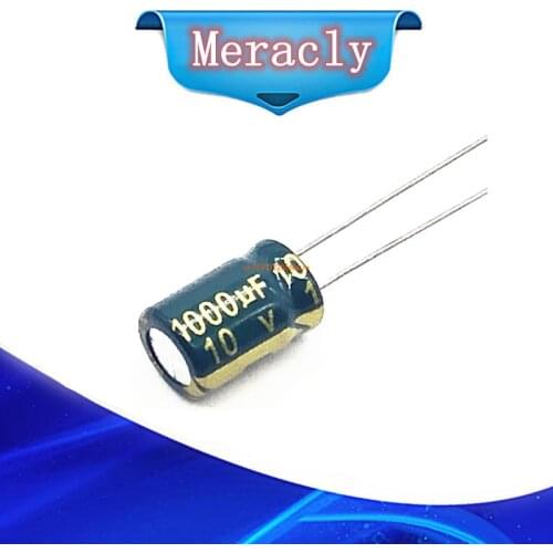 20pcs/lot 10v 1000UF Low ESR / Impedance high frequency aluminum electrolytic capacitor size 8X12 1000UF 10v 1000uf 20